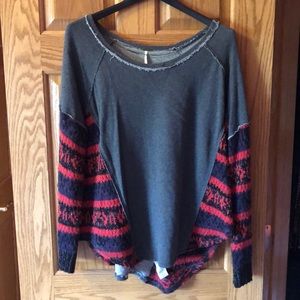Oversized Free People sweater/sweatshirt